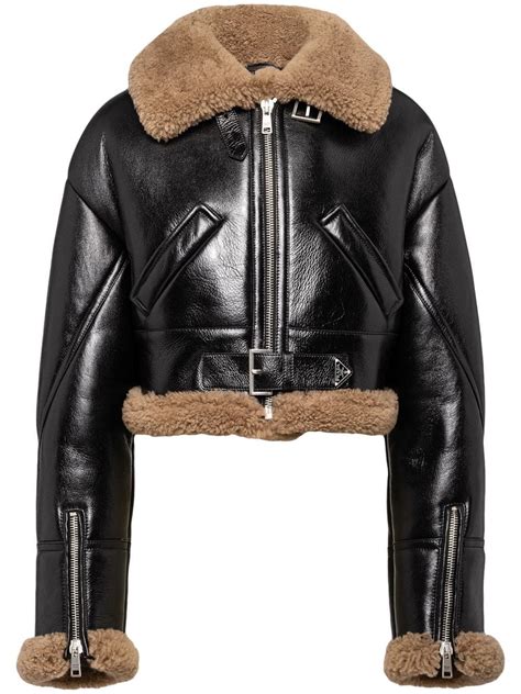 cappotti shearling prada|Prada shearling.